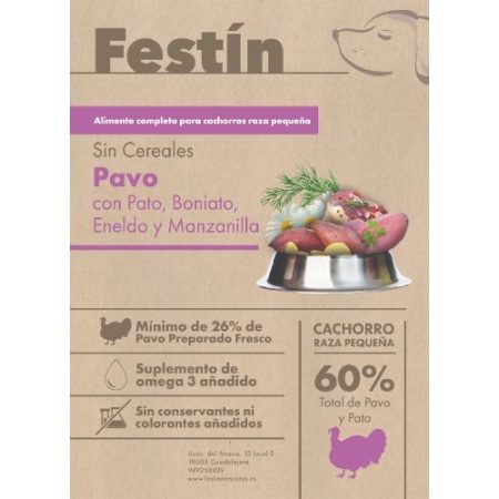 FESTÍN GRAINFREE Mini Junior Pavo